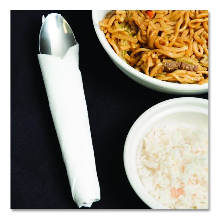 TASKBrand TopLine Linen Replacement Napkins, 1-Ply White, 16 x 16, 1,000/Carton
