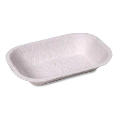 Savaday Molded Fiber Food Tray, 5 x 7, Beige, Paper, 250/Bag, 4 Bags/Carton