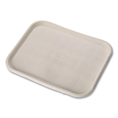 Savaday Molded Fiber Flat Food Tray, 16 x 12, White, Paper, 200/Carton