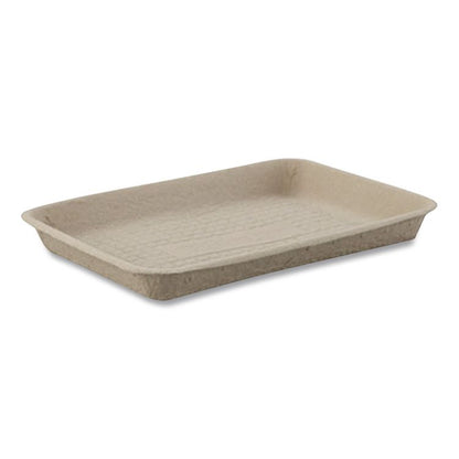 StrongHolder Molded Fiber Food Trays, 9 x 12 x 1, Beige, Paper, 250/Carton