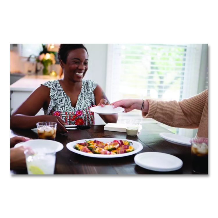 Paper Dinnerware, Plate, 10.5" dia, White, 500/Carton