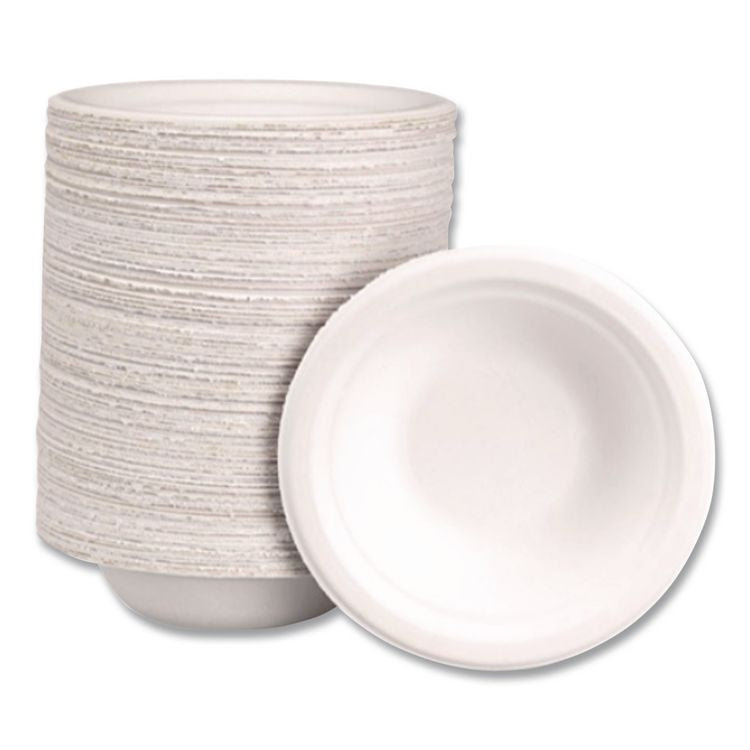 PaperPro Naturals Molded Fiber Dinnerware, Round Bowls, 12 oz, Beige, 125/Bag, 8 Bags/Carton