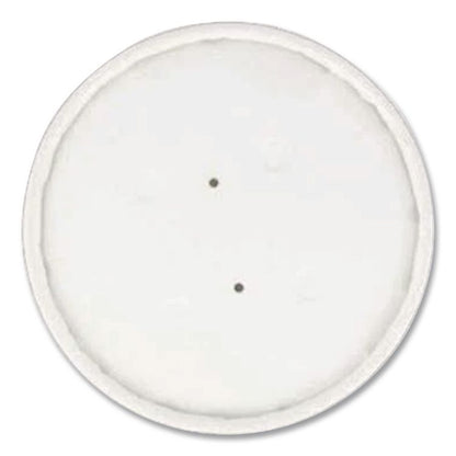 Vented Paper Lids, Fits 8 oz to 16 oz Hot Cups, White, 25/Sleeve, 40 Sleeves/Carton