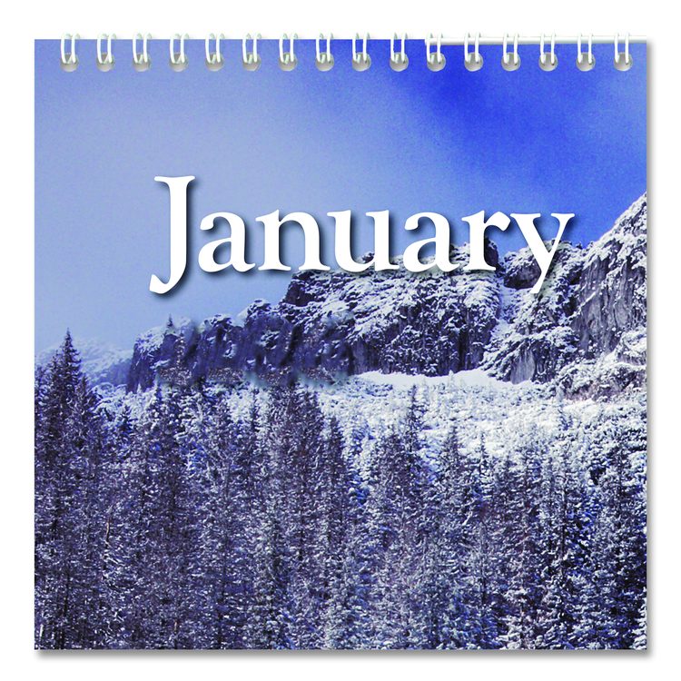 Scenic Monthly Wall Calendar, Landscape Photography, 15.5 x 22.75, White/Multicolor Sheets, 12-Month (Jan-Dec): 2026
