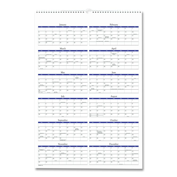 Scenic Monthly Wall Calendar, Landscape Photography, 15.5 x 22.75, White/Multicolor Sheets, 12-Month (Jan-Dec): 2026