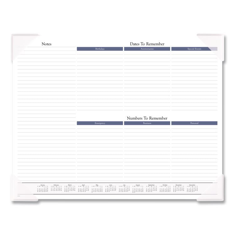 Landscape Panoramic Desk Pad, Landscapes Photography, 22 x 17, White Sheets, Clear Corners, 12-Month (Jan to Dec): 2026