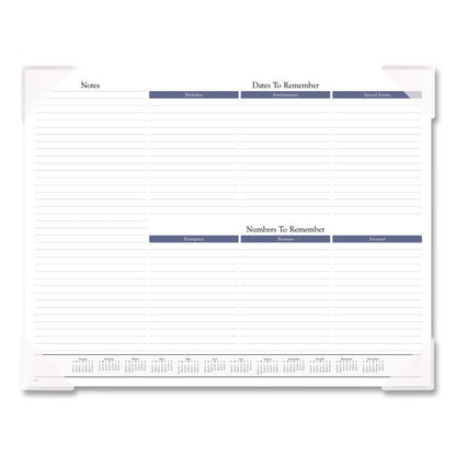 Landscape Panoramic Desk Pad, Landscapes Photography, 22 x 17, White Sheets, Clear Corners, 12-Month (Jan to Dec): 2026