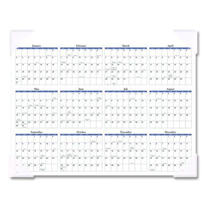 Landscape Panoramic Desk Pad, Landscapes Photography, 22 x 17, White Sheets, Clear Corners, 12-Month (Jan to Dec): 2026