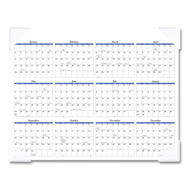 Landscape Panoramic Desk Pad, Landscapes Photography, 22 x 17, White Sheets, Clear Corners, 12-Month (Jan to Dec): 2026