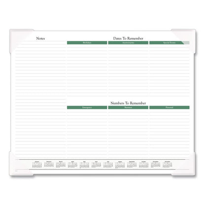 Seascape Panoramic Desk Pad, Seascape Panoramic Photography, 22 x 17, White Sheets, Clear Corners, 12-Month (Jan-Dec): 2026