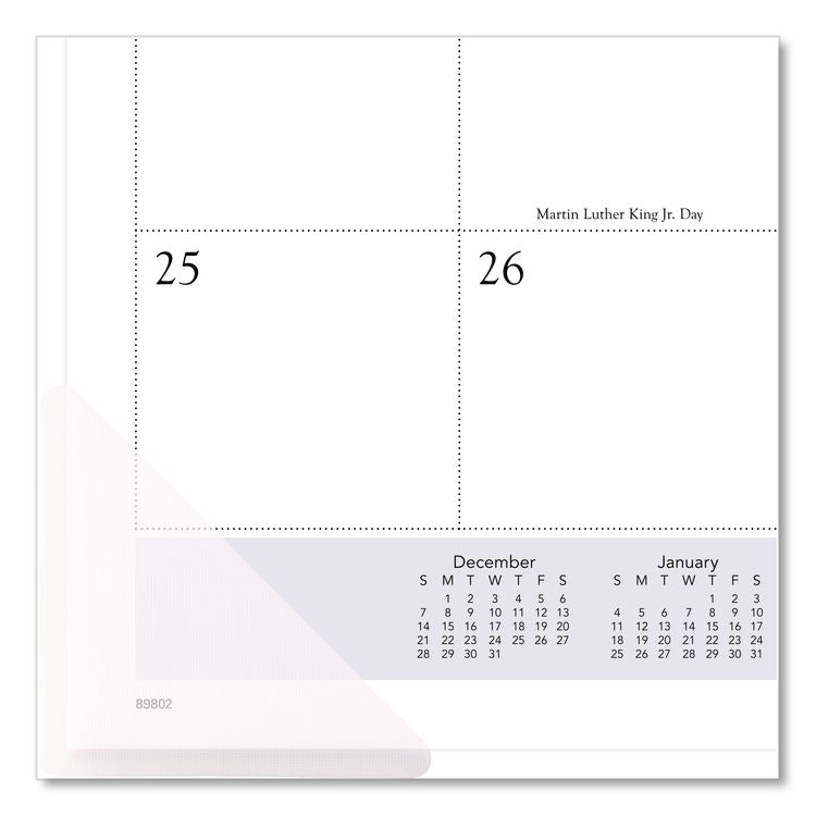 Landscape Panoramic Desk Pad, Landscapes Photography, 22 x 17, White Sheets, Clear Corners, 12-Month (Jan to Dec): 2026
