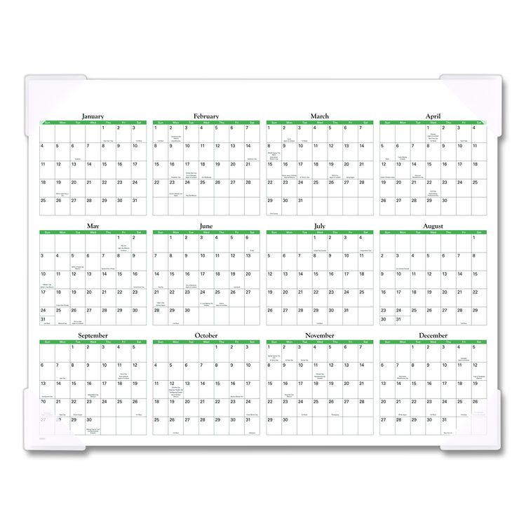 Seascape Panoramic Desk Pad, Seascape Panoramic Photography, 22 x 17, White Sheets, Clear Corners, 12-Month (Jan-Dec): 2026