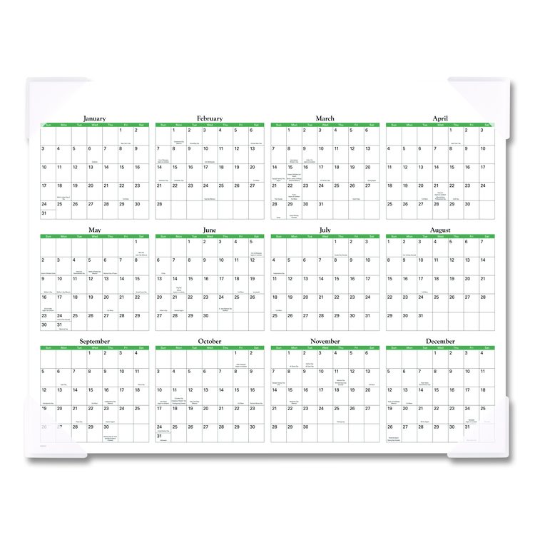 Seascape Panoramic Desk Pad, Seascape Panoramic Photography, 22 x 17, White Sheets, Clear Corners, 12-Month (Jan-Dec): 2026