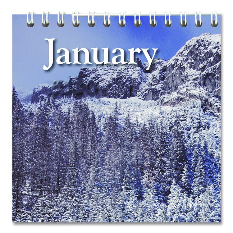 Scenic Monthly Wall Calendar, Landscape Photography, 12 x 17, White/Multicolor Sheets, 12-Month (Jan to Dec): 2026
