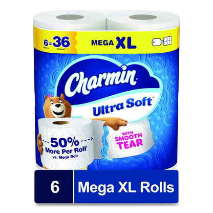 Ultra Soft Bathroom Tissue, Septic Safe, 2-Ply, White, 312 Sheets/Roll, 18 Rolls/Carton