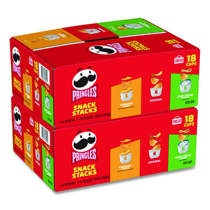 Potato Chips, Assorted, 0.67 oz Tub, 18 Tubs/Box, 2 Boxes/Carton