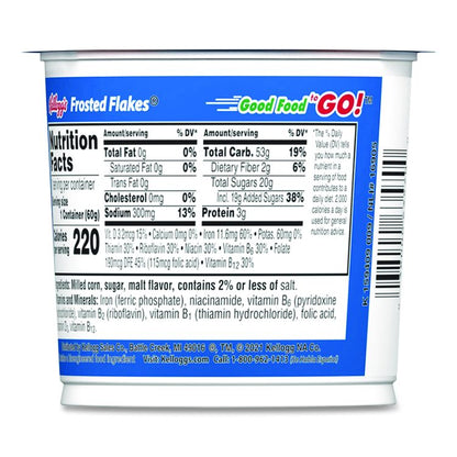 Breakfast Cereal, Frosted Flakes, Single-Serve 2.1 oz Cup, 6/Box