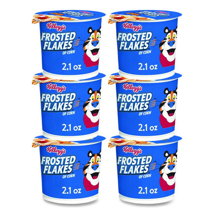 Breakfast Cereal, Frosted Flakes, Single-Serve 2.1 oz Cup, 6/Box