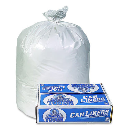 Linear Low Density Can Liners, 30 gal, 0.75 mil, 30" x 36", White, Interleaved Roll, 200/Carton