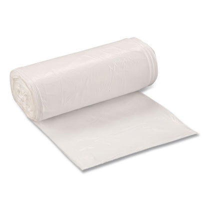 Linear Low Density Can Liners, 30 gal, 0.75 mil, 30" x 36", White, Interleaved Roll, 200/Carton