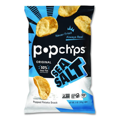 Potato Chips, Sea Salt Flavor, 0.8 oz Bag, 24/Carton