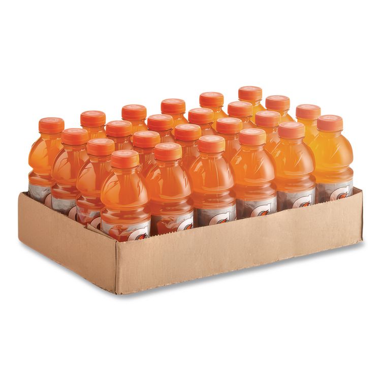 G-Series Perform 02 Thirst Quencher, Orange, 20 oz Bottle, 24/Carton