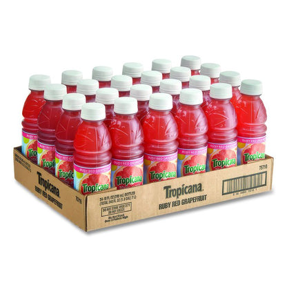 100% Juice, Ruby Red Grapefruit, 10 oz Bottle, 24/Carton