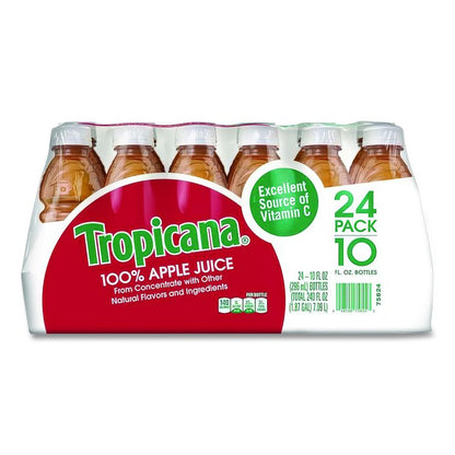 100% Juice, Apple, 10 oz Bottle, 24/Carton