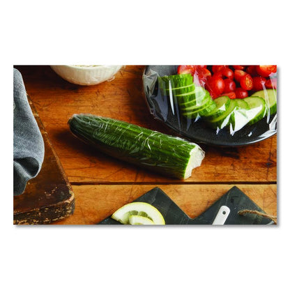 PVC Food Wrap Film Roll in Easy Glide Cutter Box, 12" x 2,000 ft