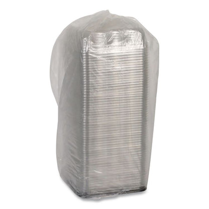 Recycled Container Lid, Dome Lid for 6 x 6 Brownie Container, 7.5 x 7.5 x 2.02, Clear, Plastic, 195/Carton