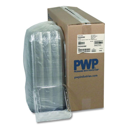 Recycled Container Lid, Dome Lid for 6 x 6 Brownie Container, 7.5 x 7.5 x 2.02, Clear, Plastic, 195/Carton