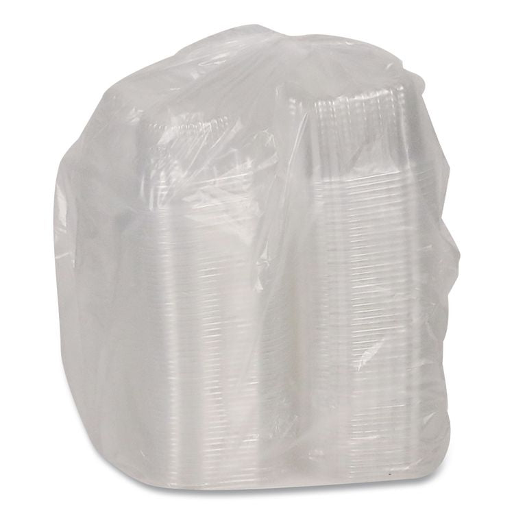 ClearView Bakery Cupcake Container, 2 Compartments, 6.75 x 4 x 4, Clear, Plastic, 100/Carton