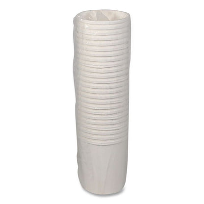 Paper Round Food Container, 32 oz, 4.5" Diameter x 5.1" h, White, 500/Carton