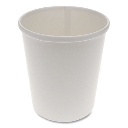 Paper Round Food Container, 32 oz, 4.5" Diameter x 5.1" h, White, 500/Carton
