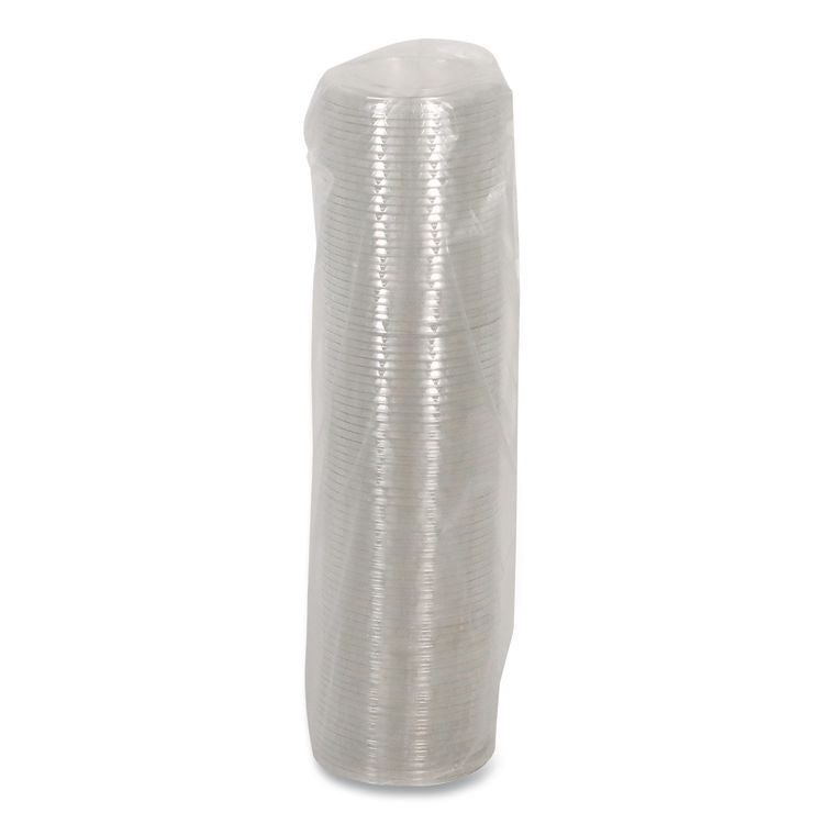 EarthChoice Strawless RPET Lid, Flat Lid, Fits 9 oz to 20 oz "A" Cups, Plastic, Clear, 1,020/Carton