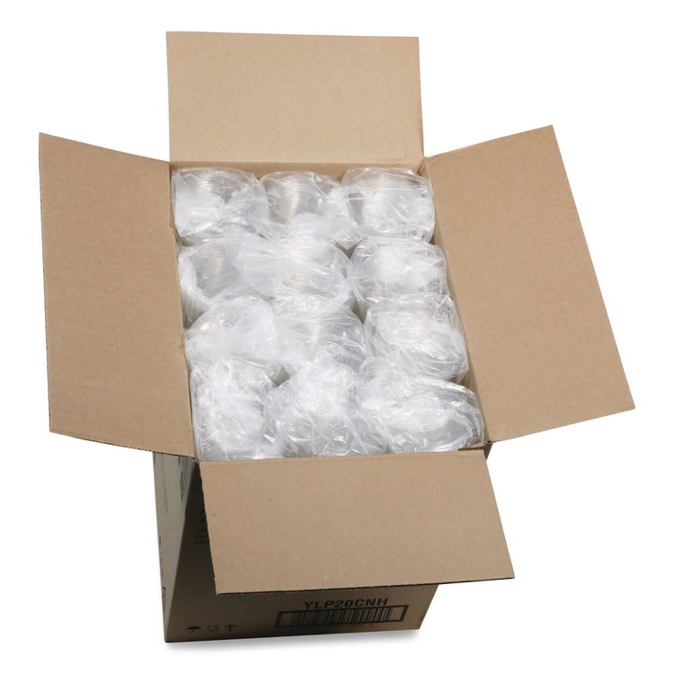 EarthChoice Strawless RPET Lid, Flat Lid, Fits 9 oz to 20 oz "A" Cups, Plastic, Clear, 1,020/Carton