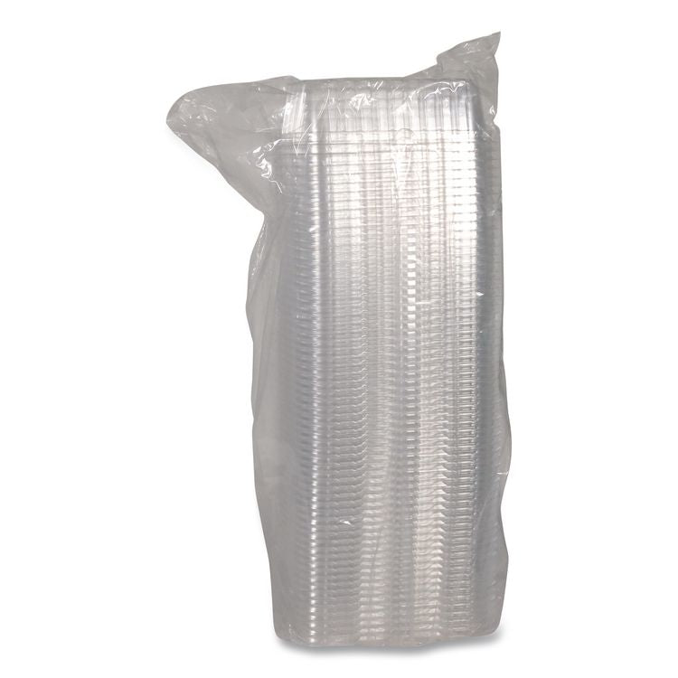 OPS Dome-Style Lid, 17S Deep Dome, 8.3 x 4.8 x 2.1, Clear, Plastic, 250/Carton