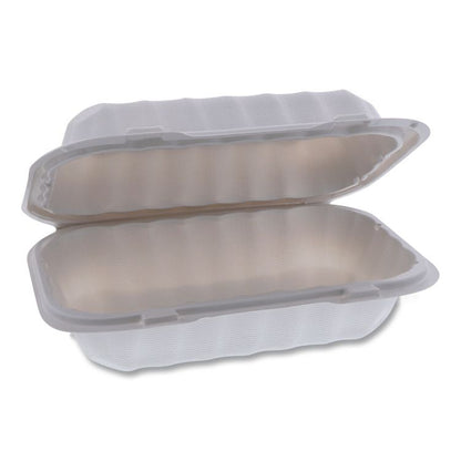 EarthChoice SmartLock Microwavable MFPP Hinged Lid Container, 9 x 6 x 3, White, Plastic, 270/Carton