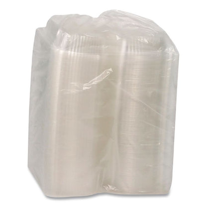 ClearView SmartLock Hinged Lid Container, 20 oz, 5.8 x 6 x 3, Clear, Plastic, 500/Carton