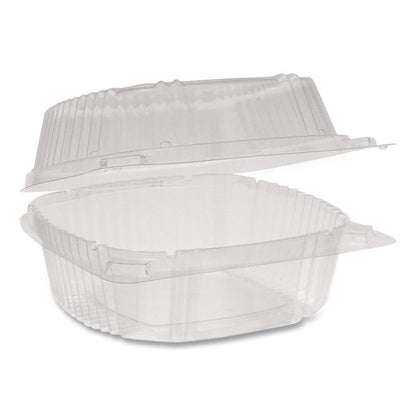 ClearView SmartLock Hinged Lid Container, 20 oz, 5.8 x 6 x 3, Clear, Plastic, 500/Carton