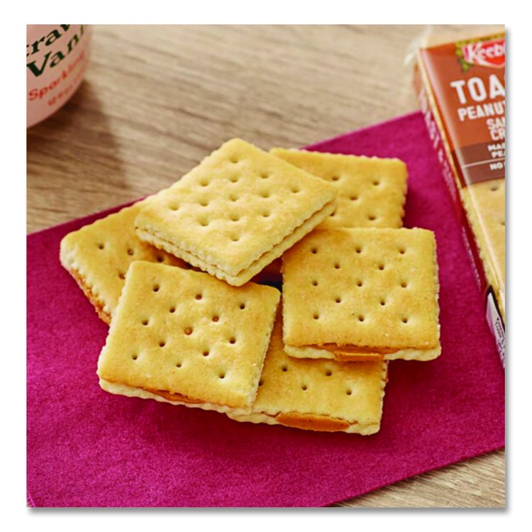 Sandwich Crackers, Toast and Peanut Butter, 8 Cracker Snack Pack, 12/Box