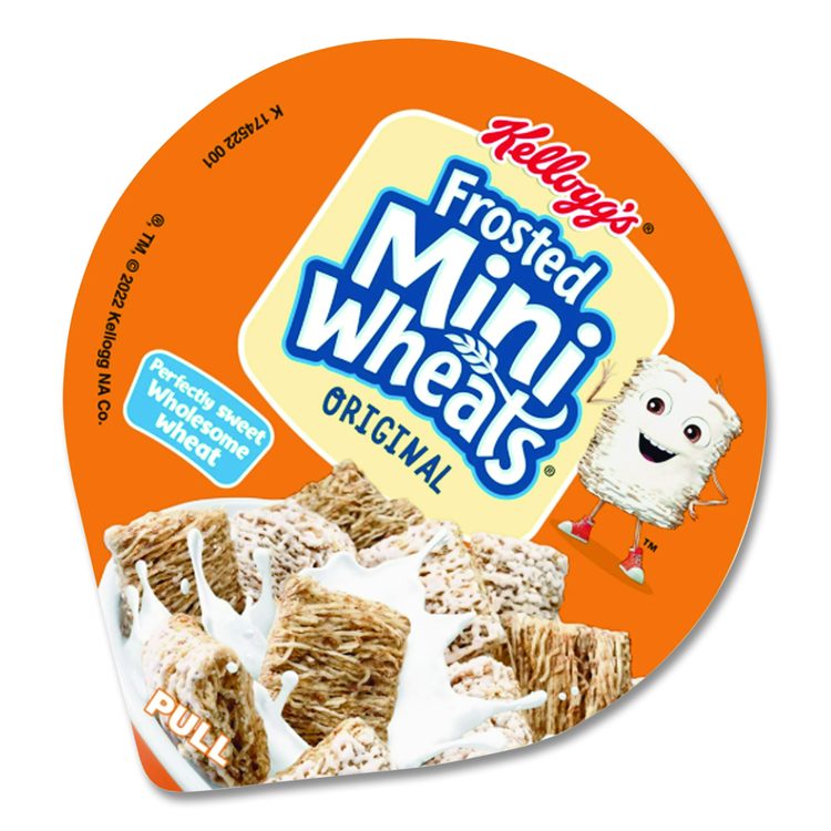 Breakfast Cereal, Frosted Mini Wheats, Single-Serve 2.5 oz Cup, 6/Box