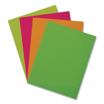 Array Colored Bond Paper, 24 lb Bond Weight, 8.5 x 11, Assorted Neon Colors, 100/Pack