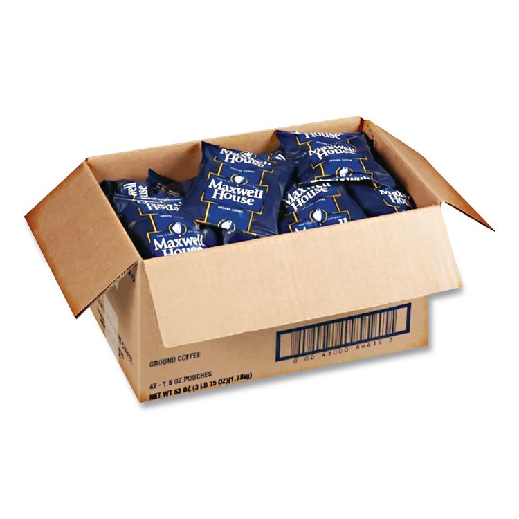 Coffee, Regular Ground, 1.5 oz Pack, 42/Carton