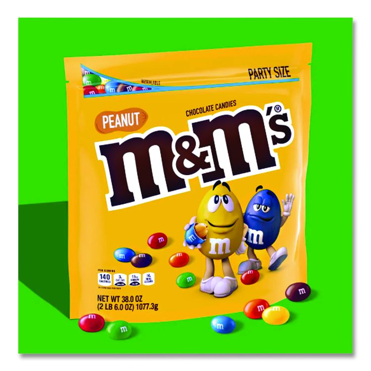 Milk Chocolate Candies, Milk Chocolate and Peanuts, 38 oz Bag