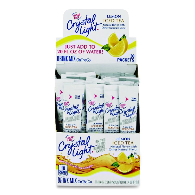 On the Go, Iced Tea, 0.16 oz Packets, Yields 20 oz per Packet, 30/Box