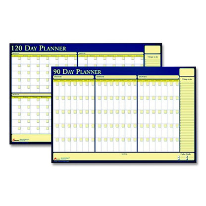 7520012074057, SKILCRAFT 30-Day Non-Dated Erasable Flexible Planner, 36 x 24, White/Yellow/Blue Sheets