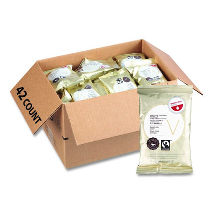 Premeasured Flavored Coffee Packs, FT Vanilla, 2 oz Packet, 42/Carton