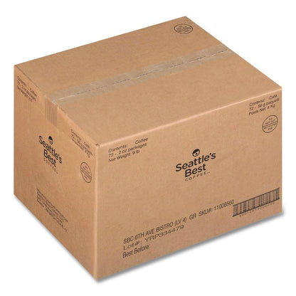 Premeasured Coffee Packs, 6th Avenue Bistro, 2.1 oz Packet, 72/Carton