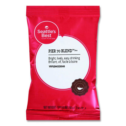 Premeasured Coffee Packs, Pier 70 Blend, 2.1 oz Packet, 72/Box